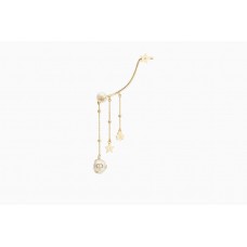 Dior Perles De D??sir Ladies Yellow Gold Long Drop Single Detachable Earring in Three Pendants