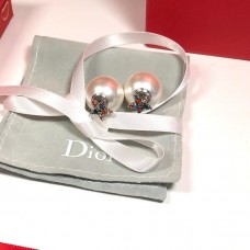 Christian Dior Tribales White Pearl Colorful Diamonds Star Shaped Stud Earrings