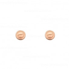Carteri Love Screw Motifs Earring Pink Gold