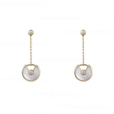 Cartier Amulette de Cartier Earring White Mother-of-Pearl Diamonds