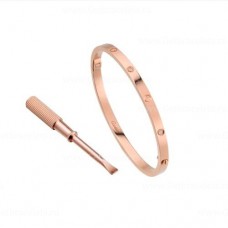 Cartier Love Bracelet SM with 6 Diamonds Pink Gold Version