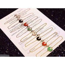 Amulette de Cartier 7 Color Stones Bracelet in Yellow Gold White Gold and Pink Gold