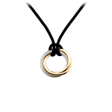 Trinity Pendant Medium Model 3-Gold Diamonds