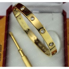 Cartier Love Bracelet Yellow Gold 10 Diamonds