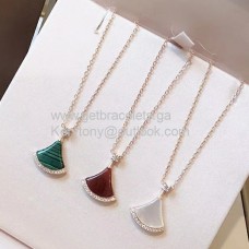 BVLGARI Divas Dream Necklace Black/White/Red With White Gold and Diamonds