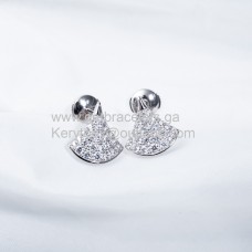 Bvlgari Divas Dream Earrings With Pave Diamonds White Gold Shop