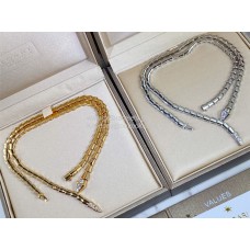 Bvlgari Serpenti Viper Sleek Shapes Necklace Yellow Gold/White Gold Copy