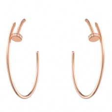 Cartier Juste Un Clou Earring 18K Pink Gold With 28 Diamonds