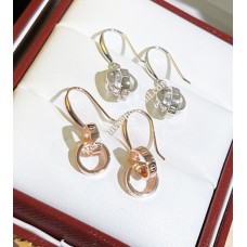 Cartier Love Ear Hook Earrings Rose Gold/White Gold
