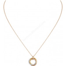 Cartier Trinity Necklace White Gold/Yellow God/Rose Gold with Diamonds