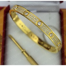 Cartier Love Bracelet Diamond-Paved Yellow Gold Diamonds