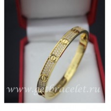 Cartier Love Bracelet Yellow Gold Diamonds