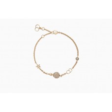 Dior La petite Tribale Gold-plated CD BallPearl Diamonds Bracelet