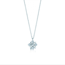 TIFFANY CO Schlumberger Lynn Pendant Chain Necklace Sterling Birthday Sale Italy