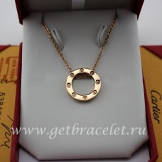 Cartier Pink Gold LOVE Necklace