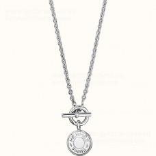 Hermes Amulettes H Confettis Pendant in Sterling Silver