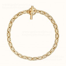 Hermes Chaine DAncre Necklace Large Yellow Gold/White Gold