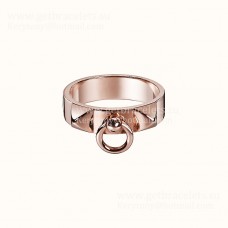 Hermes Collier de Chien Ring in Rose Gold Jewellery