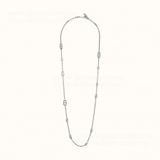 Hermes Farandole Long Necklace 120cm Sterling silver