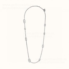 Hermes Farandole Long Necklace 75cm Sterling silver