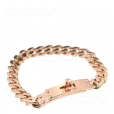 Hermes Kelly Chaine Bracelet Rose Gold With Diamonds Nice Review