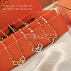 Hermes Farandole Necklace With Diamonds Silver/Yellow Gold/Rose Gold