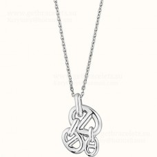 Hermes Trio Farandole Necklace in Sliver