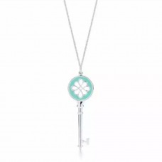 Tiffany Keys Knot Key Pendant Blue Enamel Necklace Sterling Silver Price Dubai