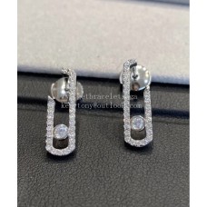 Messika Lucky Earrings with Pave Diamonds White Gold