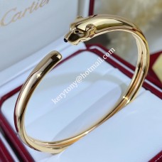 Retro Panthere de Cartier Bracelet Onyx and Tsavorite Garnets Yellow Gold/Rose Gold/White Gold