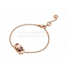 BVLGARI BVLGARI Bracelet in Pink Gold with Amethysts and Pink Tourmalines