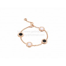 BVLGARI BVLGARI Bracelet in Pink Gold with Mother of Pearl and Onyx