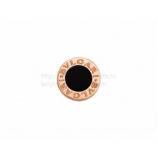BVLGARI BVLGARI MAKE YOUR PAIR Rose Gold Single Earrings Set with Onyx