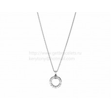 BVLGARI BVLGARI White Gold Pendant with Diamond and Chain