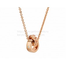 BVLGARI BVLGARI necklace with Pendant in Rose Gold with 5 Diamond