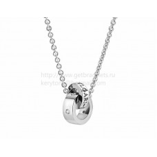 BVLGARI BVLGARI necklace with Pendant in White Gold with 5 Diamond