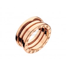 Bvlgari B.zero1 3-Band Pink Gold Ring