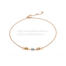 Bvlgari B.zero1 Necklace in Pink Yellow and White Gold
