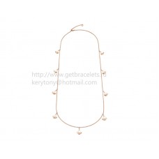 Bvlgari Divas Dream Sautoir Necklace in Rose Gold with Mother of Pearl and Pave Diamonds