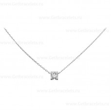 C DE Cartier Necklace White Gold with Diamons