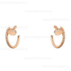 Cartier Juste Un Clou Small Earring Pink Gold Wiht Diamonds