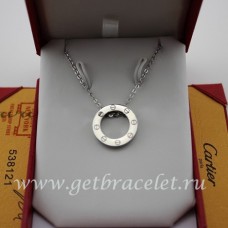 Cartier LOVE Necklace White Gold