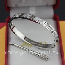 Cartier Love Bracelet White Gold Diamonds