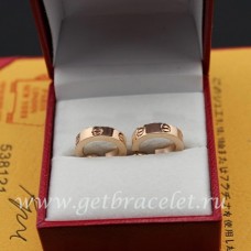 Cartier Love Earrings Pink Gold
