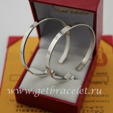 Cartier Love Earrings White Gold B8028300