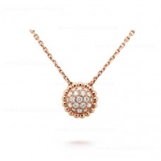 Van Cleef Arpels Perlee Diamonds Pendant Rose Gold