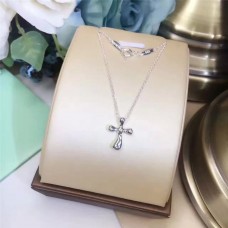 Tiffany Elsa Peretti Cross Pendant Necklace US Sale Women Jewelry
