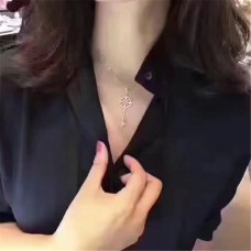 Tiffany Keys Hollow Floral Key Pendant Necklace For Women UK Sale