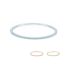 Tiffany Metro Hinged Bangle Sterling Silver Diamonds Jewelry Shop