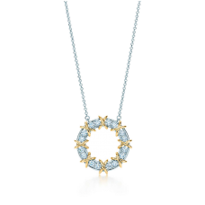 Tiffany Schlumberger Sixteen Stone Circle Pendant Chain Necklace Women Canada Price